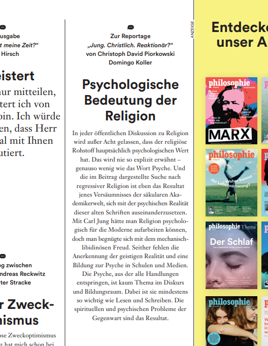 Kommentar im Philosophiemagazin